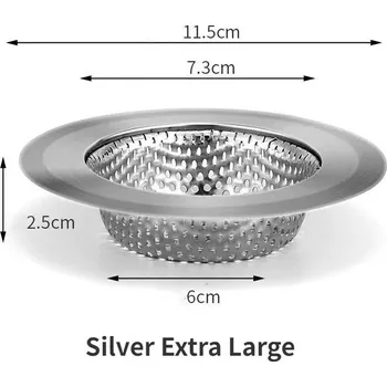 podložka do dřezu Nerezové sítko do dřezu | odtokový filtr - XL