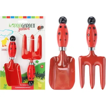 Zahradní dekorace Dětská sada zahradního nářadí beruška, 2ks