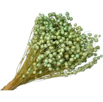 umělá květina FLOWERIO Sušený len - kytice cca 100g - aqua