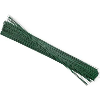 FLOWERIO Floristický drôt - tyčinky na drôtikovanie stoniek kvetov 0,8mm×60cm 1kg - zelený