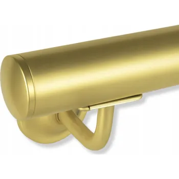 Zábradlí Nástěnná Zlatá Tyč na Schody, Sada Ocel Zábradlí na Schodiště 140 Cm