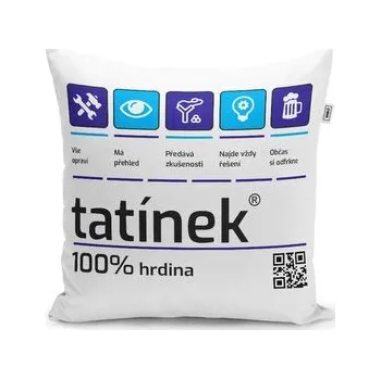 Polštář Tatínek: 40x40 cm