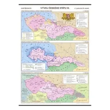 Encyklopedie Vývoj českého státu III. (v 1. polovině 20. stol.) – školní nástěnná mapa/96 x 136 cm