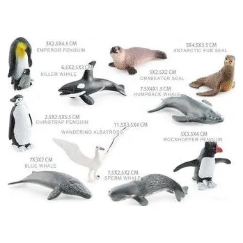 plyšák Zestaw zwierząt Antarktydy 10szt
