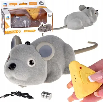 RC model RC myš na dálkové ovládání 15 x 5 x 4 cm šedá