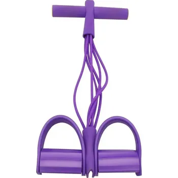 Odporové gumičky na posilování s expandérem do domácí posilovny - Fialová