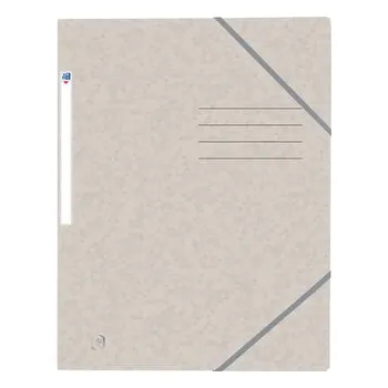 Archivační box Oxford, Tříchlopňové desky, karton, A4, pastelová šedá