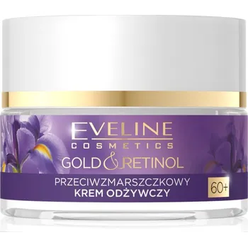 Pleťový krém Eveline Cosmetics Gold & Retinol intenzivně vyživující krém proti vráskám 60+ 50 ml