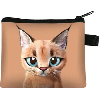 Peněženka Malá dámská peněženka s motivem kočky - 09