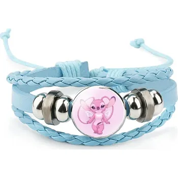 Náramek Dětský pletený náramek s motivem Lilo &amp; Stitch - 1