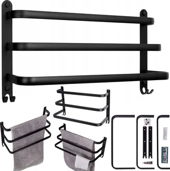 Věšák DRŽÁK NA RUČNÍKY DO KOUPELNY ORGANIZÉR HÁČEK VĚŠÁK 3-PATROVÝ LOFT