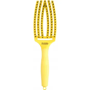 kartáč na vlasy Olivia Garden kartáč na rozčesávání vlasů Lemoniade Yellow Fingerbrush