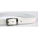 Kožený bílý pásek 35-020-2-00 velikost 115 cm, Penny Belts