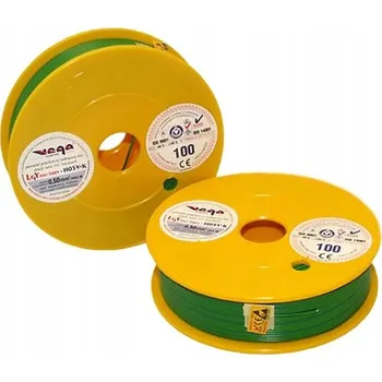 elektrický kabel Vodič LGY/H05V-K 0,50 mm2 100 m Zeleno-Modrý