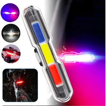 Cyklosvítilna LED Světlo na Kolo USB Dobíjecí