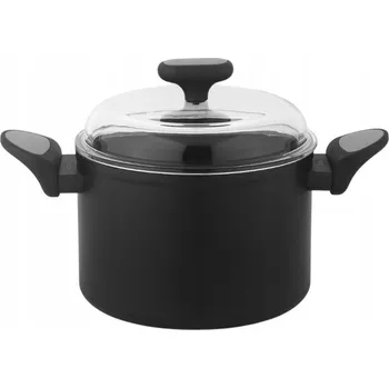 Hrnec HRNEC 24X17 CM S POKLICÍ NOIS SILVER 7,4 L S POVRCHOVOU ÚPRAVOU GREBLON C 3+