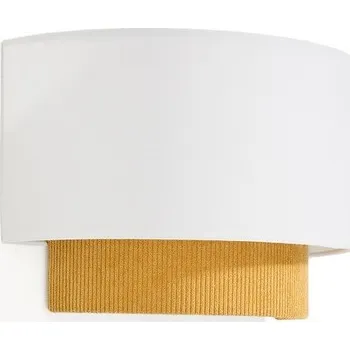 Nástěnné svítidlo Dětské nástěnné svítidlo v hořčicové barvě/bílé s textilním stínidlem Bianella – Kave Home ID_1827208