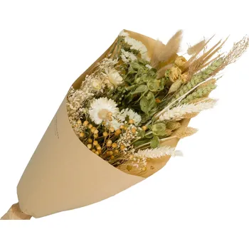 umělá květina Kytice sušených lučních květin velikost L - Natural