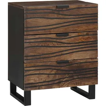 Noční stolek vidaXL Noční skříňka se zásuvkou Vlašský ořech 50 x 33 x 62 cm [4018017]
