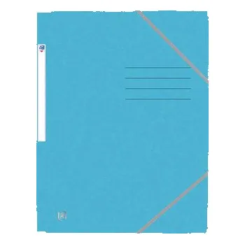 Archivační box Oxford, Tříchlopňové desky, karton, A4, světle modrá