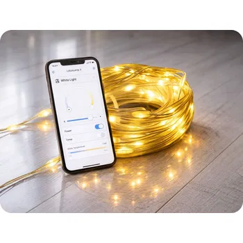 Venkovní osvětlení Smart LED dekorační řetěz 30m, 3.1W, 3000K, IP65 [ML61611]