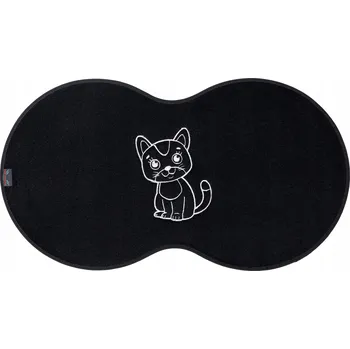 Miska pro psa Textilní podložka pod misku (cestovní) Max-Dywanik černá 1 l