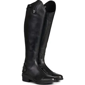 Jezdecká obuv Kožené jezdecké boty Horze Duvall černé Velikost: 36