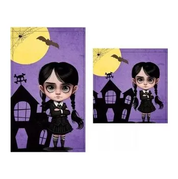 SADA RUČNÍK NA RUCE A NA OBLIČEJ WEDNESDAY