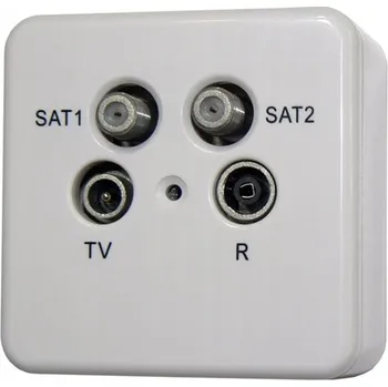 Elektrická zásuvka Anténní zásuvka nástěnná Signal bílá