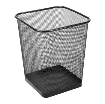 Odpadkový koš Drátěný koš hranatý, černý