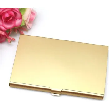 Vizitkář Vizitkář kovový | pouzdro na vizitky, držák na karty - Zlatá