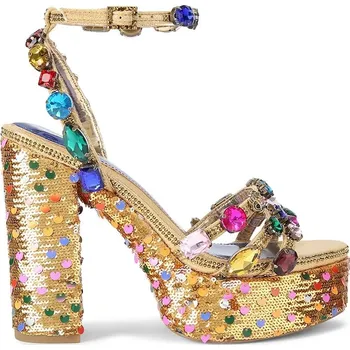 Dámská obuv Sandály Kurt Geiger London Kensington Jewel Platform 5383266779 zlatá GLD, EUR 38