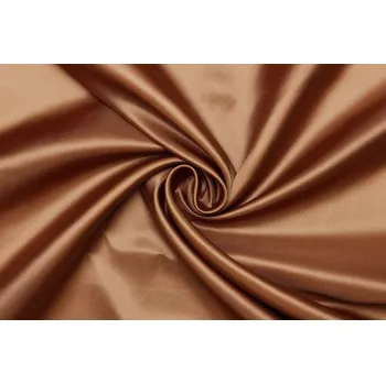 Podšívka viskózová v keprové vazbě - Měděná oranžová