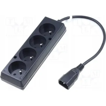 Napájecí kabel Zásuvková lišta Jonex 0,3 m, 4 zásuvky