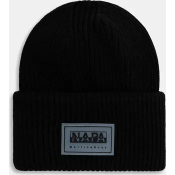 Módní doplněk Vlněná čepice Napapijri x Martine Rose NP0A4FQ89411 černá 99X, vel. ONE SIZE