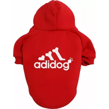 Obleček pro psa Teplá mikina pro psy s kapucí – Pohodlná a stylová - červený , XL