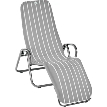 Zahradní lehátko acamp® CALYPSO Health Lounger - skládací - platina/denver | 56256