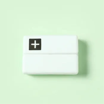 Lékovka Přenosný týdenní dávkovač léků | Krabička na léky, Cestovní organizér - černá