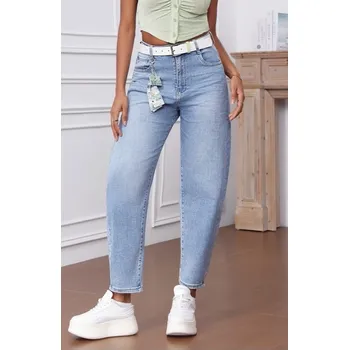 Balonové jeans světle modré Jeans: S/36