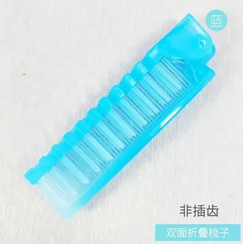 Masážní přístroj Skládací masážní a antistatický hřeben - Modrá B