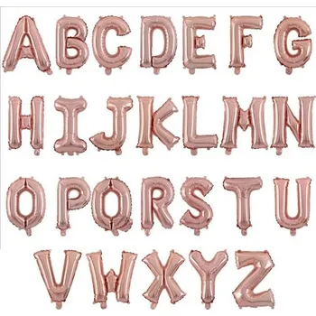 Balónek Nafukovací písmena na oslavu | fóliové balónky - růžově zlatá,A