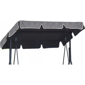 Příslušenství k zahradnímu nábytku Stříška na zahradní houpačku Ferocity šedá 200x120 cm