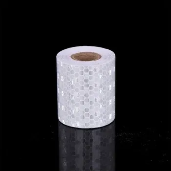 Reflexní páska samolepící - na oblečení, kolo atp., délka 3 m, šířka 5 cm - Bílá