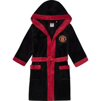 Chlapecký župan Fan-shop Dětský župan MANCHESTER UNITED black velikost: 7/8 let