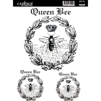 Výtvarná sada Transferový obrázek Cadence Easy Transfer, 25x35 cm - Včelí královna