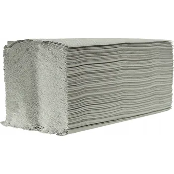 Papírový ručník Papírové ručníky skládané ZZ 25x23cm šedé 1vrstvé, karton 4000ks Alga