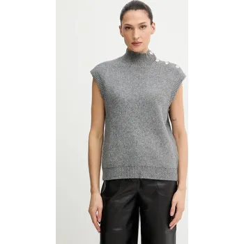 Dámská vesta Vesta s příměsí vlny Morgan MSARA šedá 90X, vel. M