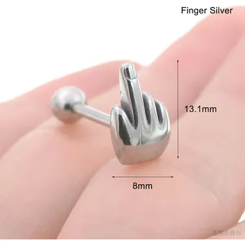 Piercing Piercing jazyku | piercing do jazyku - styl punk - O