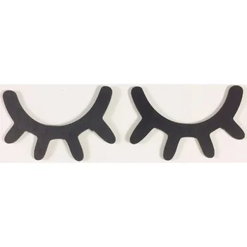 Samolepící dekorace Dekorace na zeď | 3D designová samolepka na zeď, styl spící oči - černá