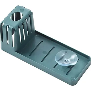 Odkapávač na nádobí Držák na houbičku | odkapávač na nádobí - Tmavě modrá